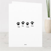 Carte d'anniversaire de petite-fille de chiot (Dos)