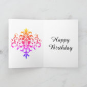 Carte d'anniversaire de petite-fille spéciale élég (Intérieur)