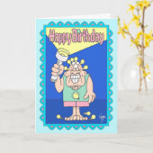 Carte d'anniversaire de PHARES (Fleur jaune)
