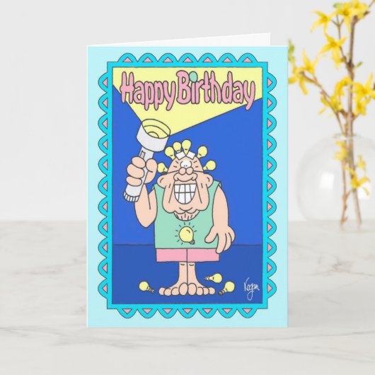 Carte d'anniversaire de PHARES (Fleur jaune)