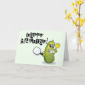 Carte d'anniversaire de Pickleball (Fleur jaune)