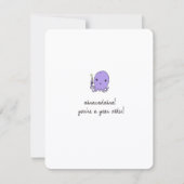 Carte d'anniversaire de pieuvre mignonne (Devant)