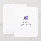 Carte d'anniversaire de pieuvre mignonne (Devant / Derrière)