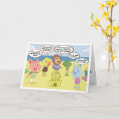 Carte d'anniversaire de plage de Jabloo (Fleur jaune)