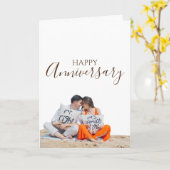 Carte d'anniversaire de plage personnalisée (Fleur jaune)