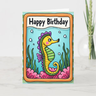 Carte d'anniversaire de plaisir sous-marin
