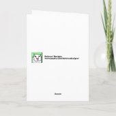 Carte d'anniversaire de porc (Dos)