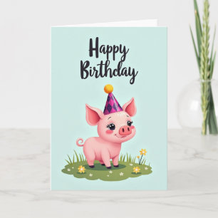 Carte d'anniversaire de Porcelet Rose