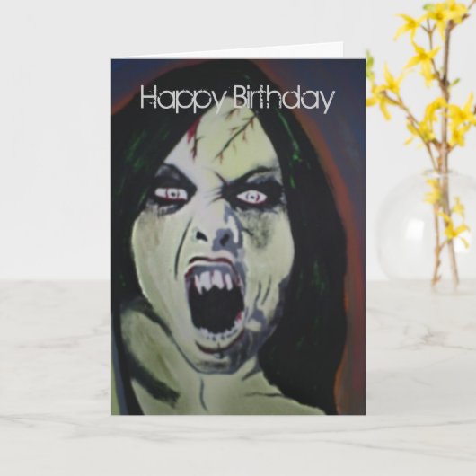 Carte d'anniversaire de "possession" (Fleur jaune)