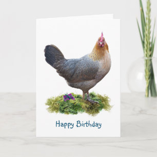 Carte d'anniversaire de poulet