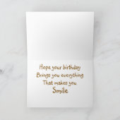 Carte d'anniversaire de poulets soyeux (Intérieur)