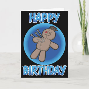 Carte d'anniversaire de poupée de vaudou
