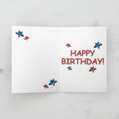 Carte d'anniversaire de Poutine - Je mets un drape (Intérieur)