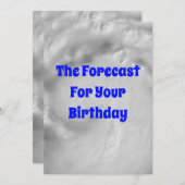 Carte d'anniversaire de prévision (Devant / Derrière)