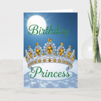 Carte d'anniversaire de princesse, anniversaire de