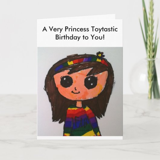 Carte d'anniversaire de princesse Toytastic (Devant)