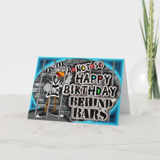 Carte d'anniversaire de prison (Devant)