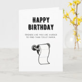 Carte d'anniversaire de quarantaine (Fleur jaune)
