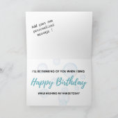 Carte d'anniversaire de quarantaine amusante (Intérieur)