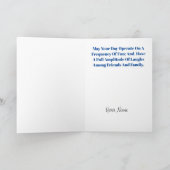 Carte d'anniversaire de radio-amateur pour (Intérieur)