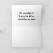 Carte d'anniversaire de raisin amusant (Intérieur)