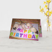 Carte d'anniversaire de rats ! v1 (Fleur jaune)