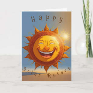 Carte d'anniversaire de retour solaire
