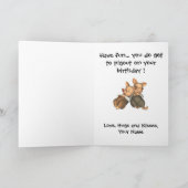 Carte d'anniversaire de rêveur de 3 la petite (Intérieur)