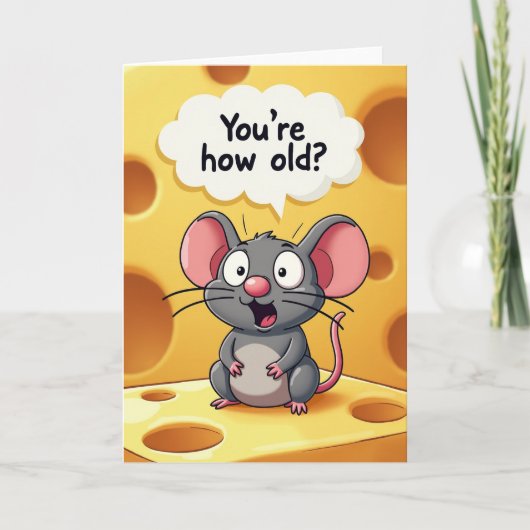 Carte d'anniversaire de rongeur surprise (Devant)