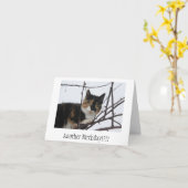 Carte d'anniversaire de Ronronnement-fect (Fleur jaune)