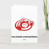 Carte d'anniversaire de rugby (Dos)