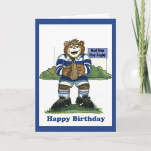 Invitations Faire Part Cartes Anniversaire Rugby Zazzle Be