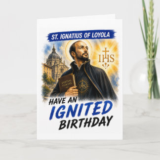 Carte d'anniversaire de Saint Ignace de Loyola