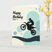 Carte d'anniversaire de saut d'aventure (Fleur jaune)
