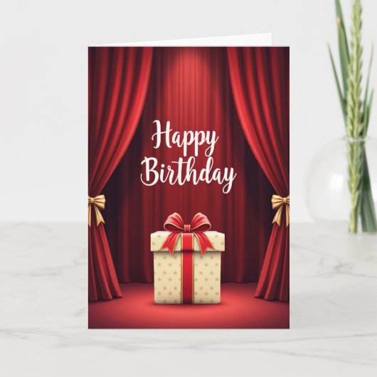 Carte d'anniversaire de scène douce (Devant)