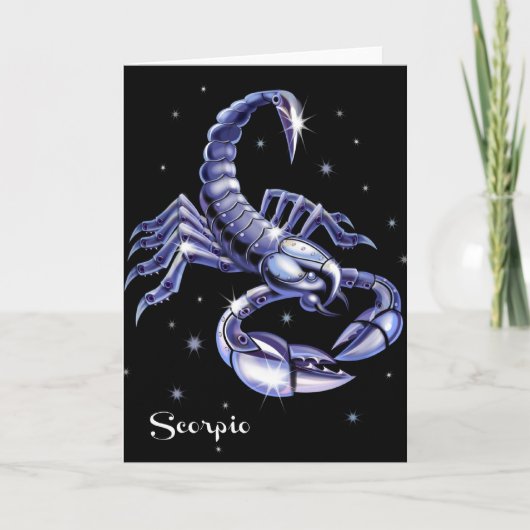 Carte d'anniversaire de Scorpion (Devant)