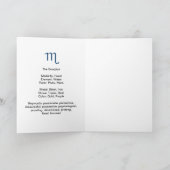 Carte d'anniversaire de Scorpion (Intérieur)