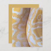 Carte d'anniversaire de serpent Joyeux serpent d'a (Devant / Derrière)