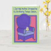 Carte d'anniversaire de SESSION de THÉRAPIE (Fleur jaune)