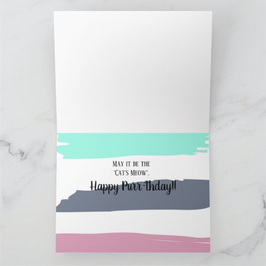 Carte d'anniversaire de Siamese (Intérieur)