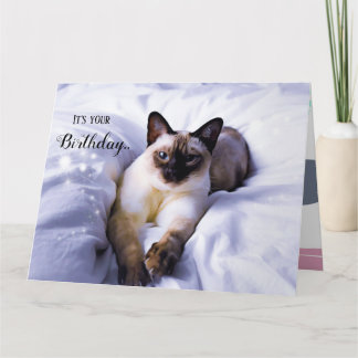 Carte d'anniversaire de Siamese