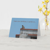 carte d'anniversaire de singe (Fleur jaune)