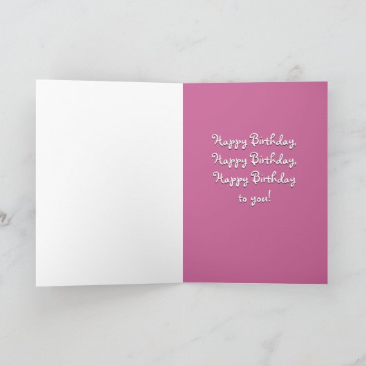 Carte d'anniversaire de singe amusant (Intérieur)