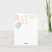 Carte d'anniversaire de sirène pour filles (Dos)