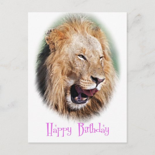 Carte d'anniversaire de Smile lion (Devant)