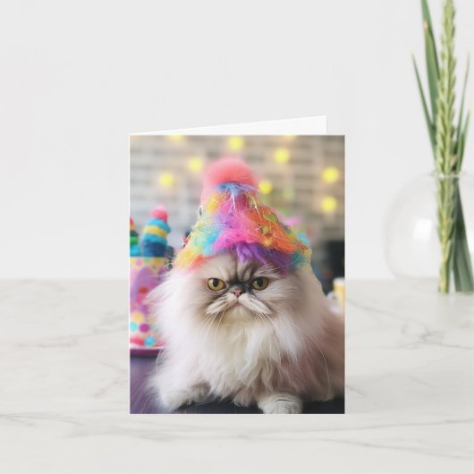 Carte d'anniversaire de Snarky Cat (Devant)