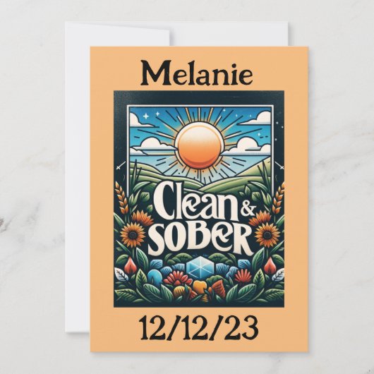 Carte d'anniversaire de Sober personnalisée (Devant)