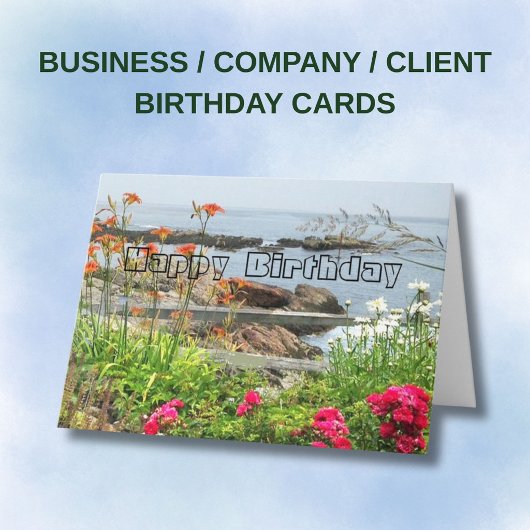 Carte d'anniversaire de société de client d'entrep