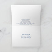 Carte d'anniversaire de société de client d'entrep (Intérieur)