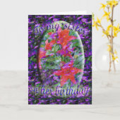 Carte d'anniversaire de soeur (Fleur jaune)